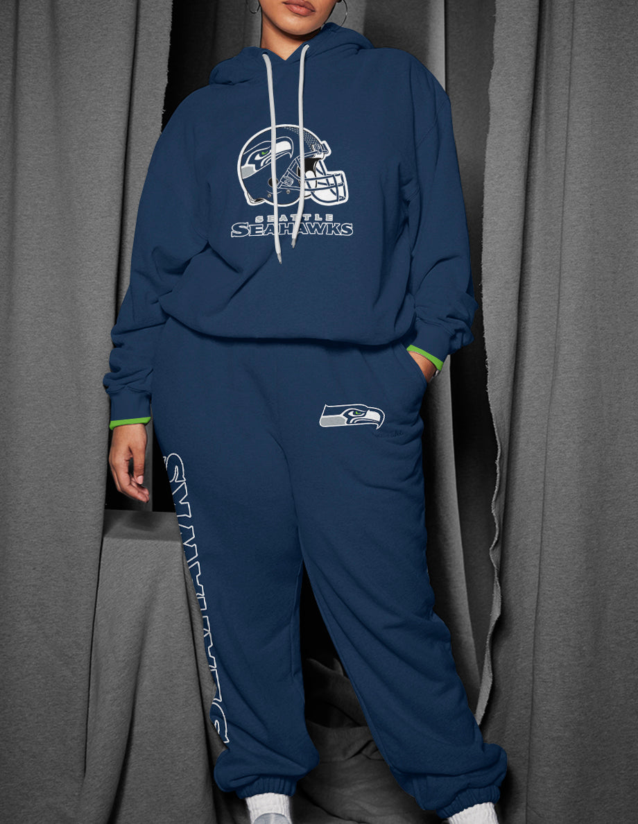 Seattle Seahawks 3D Printed Pullover Hoodie And Sweatpant 2pcs Tracksuits