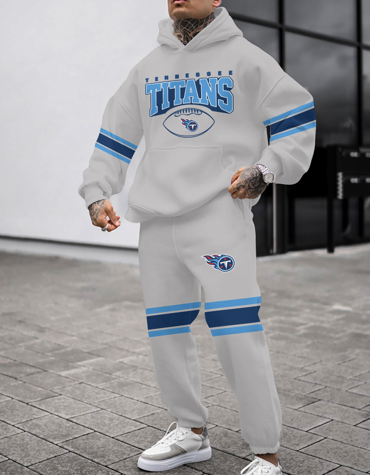 Tennessee Titans 3D Printed Pullover Hoodie And Sweatpant 2pcs Tracksuits