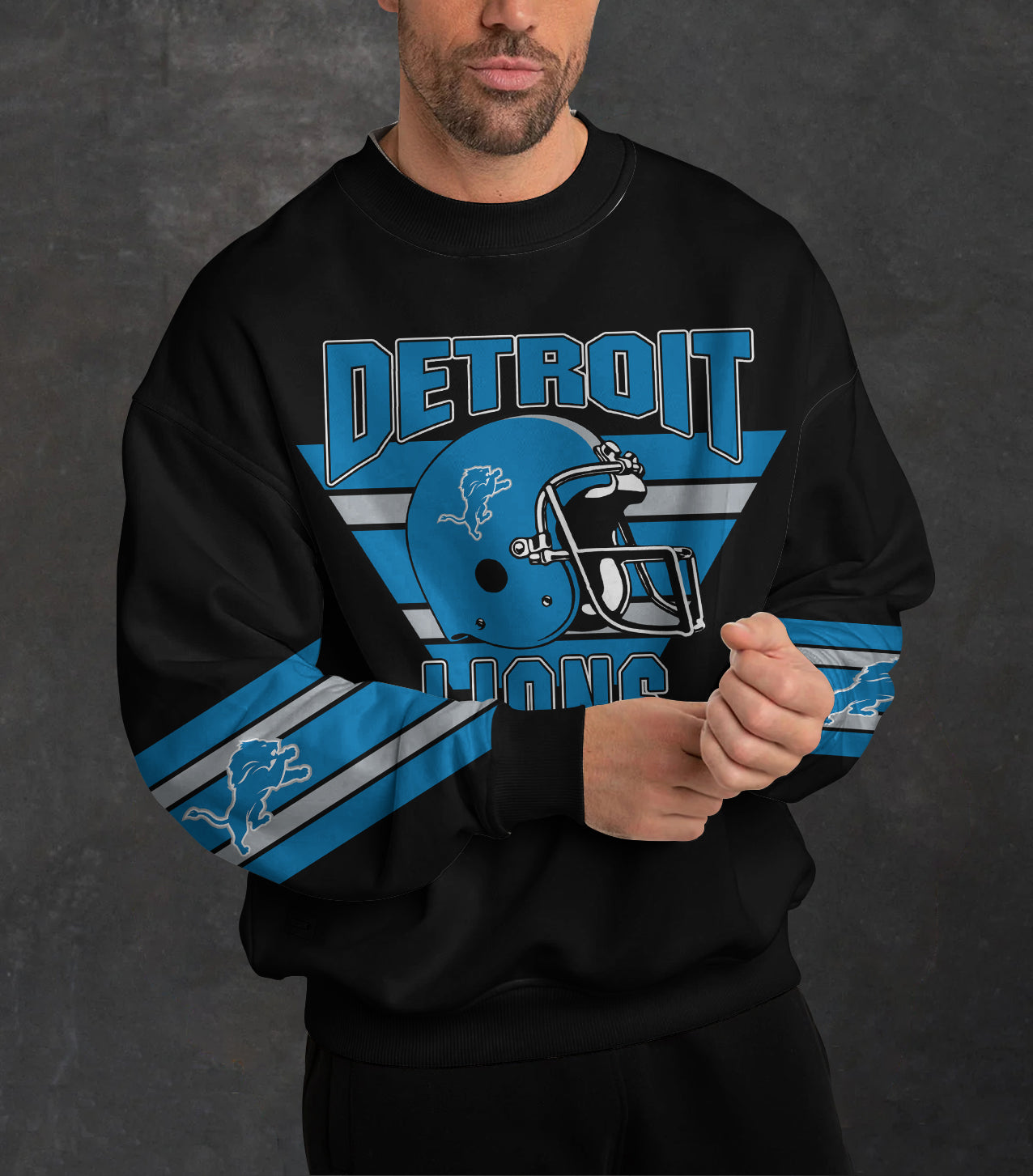 Detroit Lions 3D Limited Edition Crew Neck sweatshirt