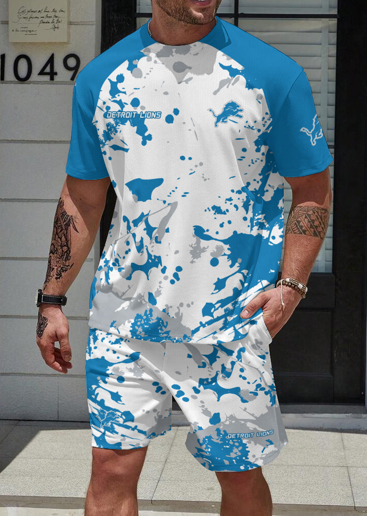 Detroit Lions Limited Edition Top And Shorts Two-Piece Suits