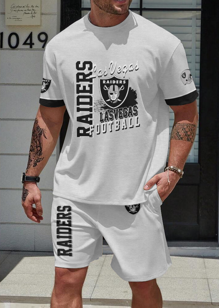 Las Vegas Raiders Limited Edition Top And Shorts Two-Piece Suits