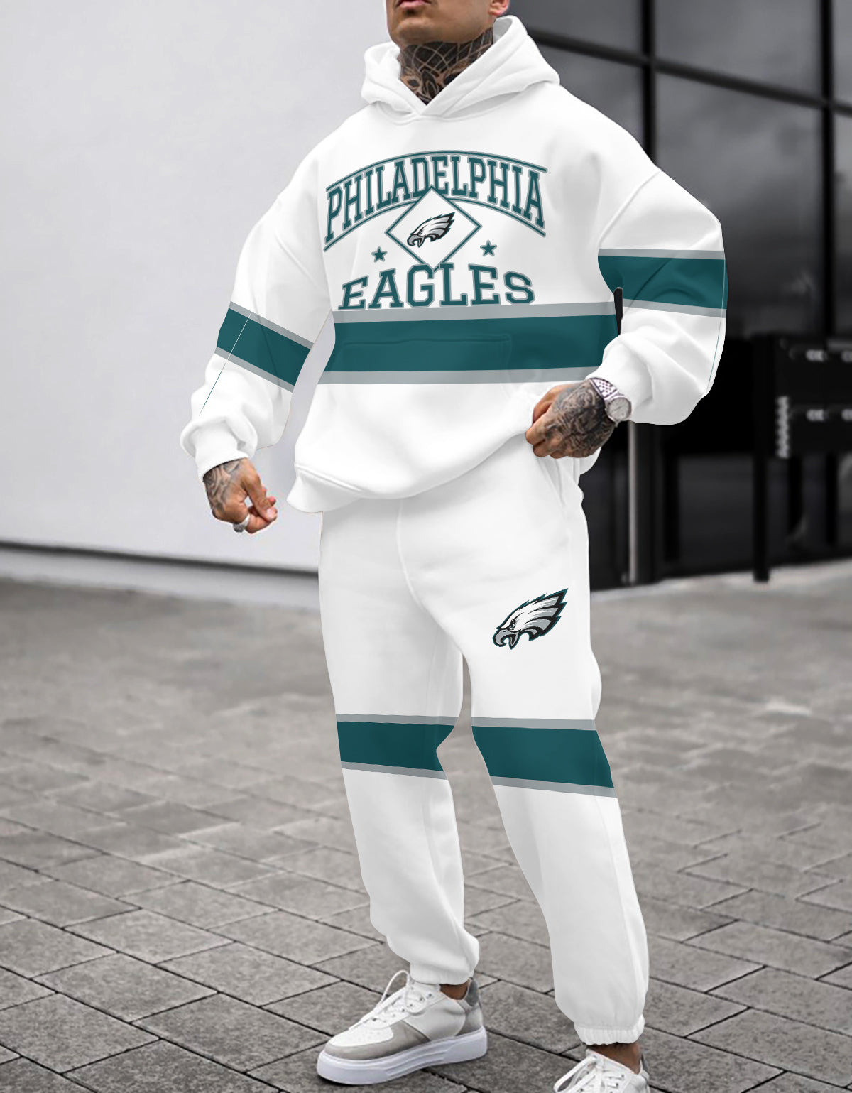 Philadelphia Eagles 3D Printed Pullover Hoodie And Sweatpant 2pcs Tracksuits