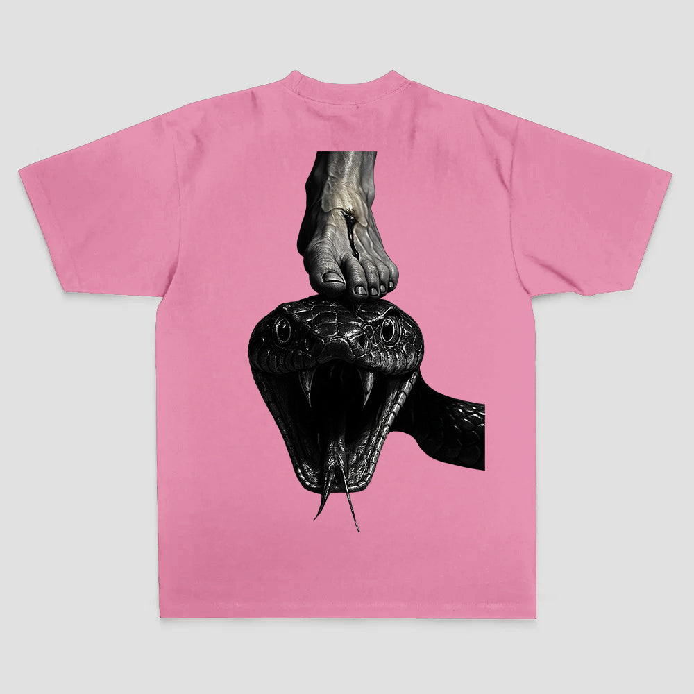 Snake Under Foot Printed Men's T-shirt