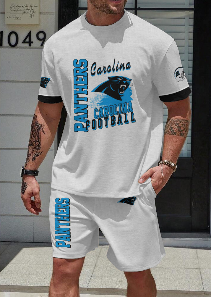 Carolina Panthers Limited Edition Top And Shorts Two-Piece Suits