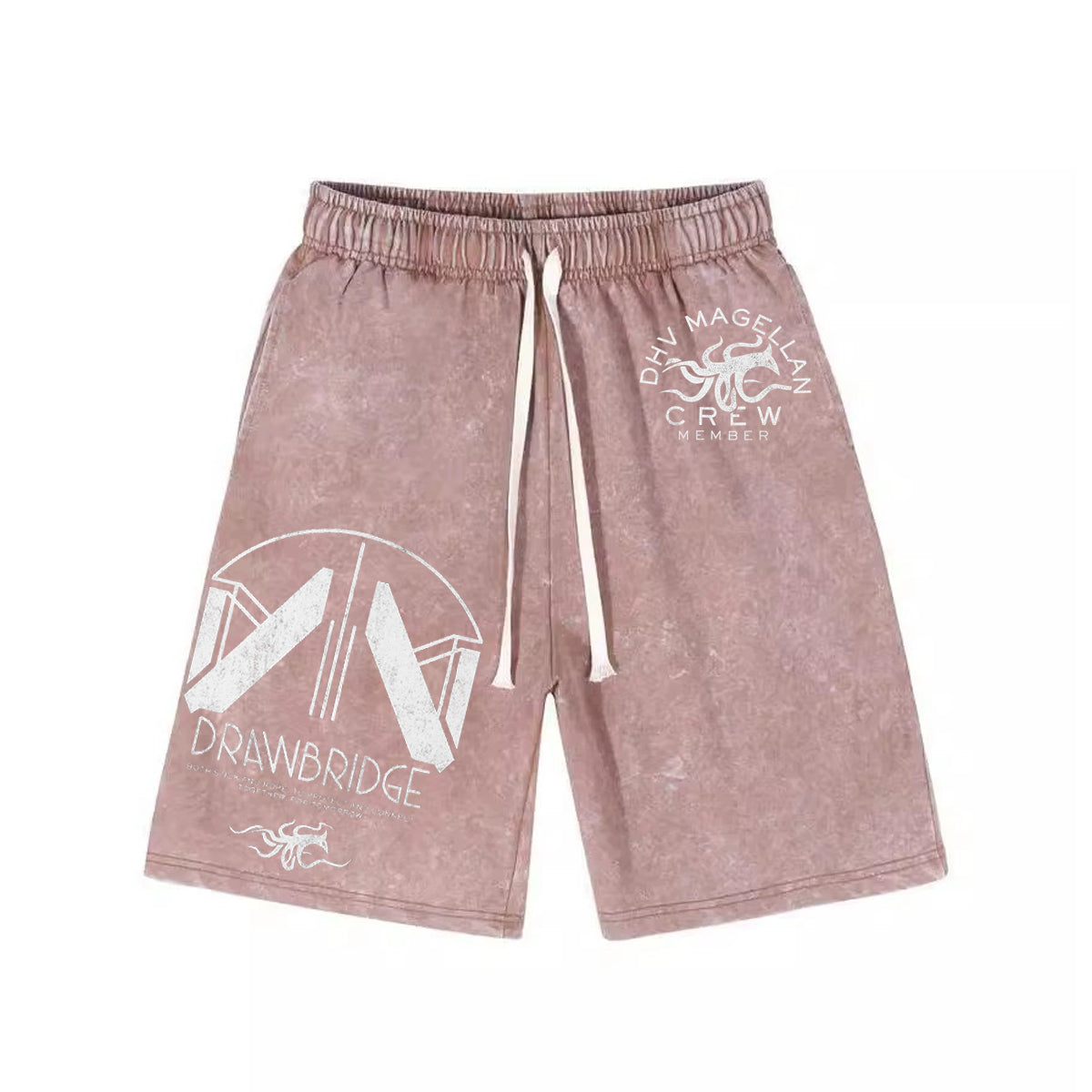 Death Stranding 2 - DHV MAGELLAN Crew Member Washed Shorts Loose Sports Shorts