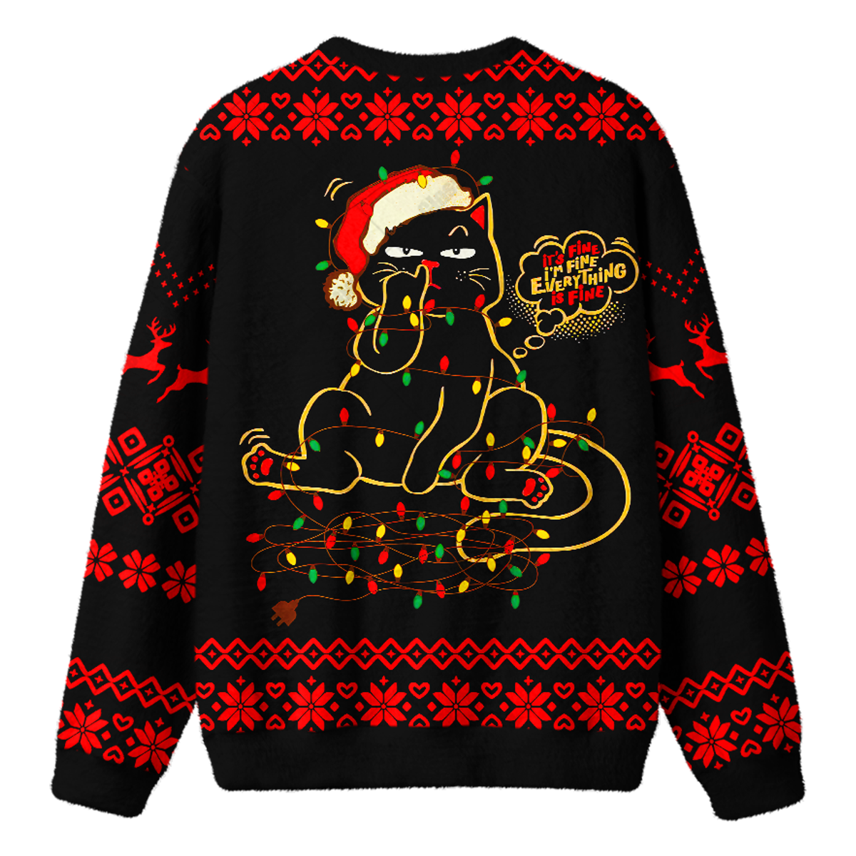 IT'M FINE UGLY CHRISTMAS SWEATSHIRT — image 2