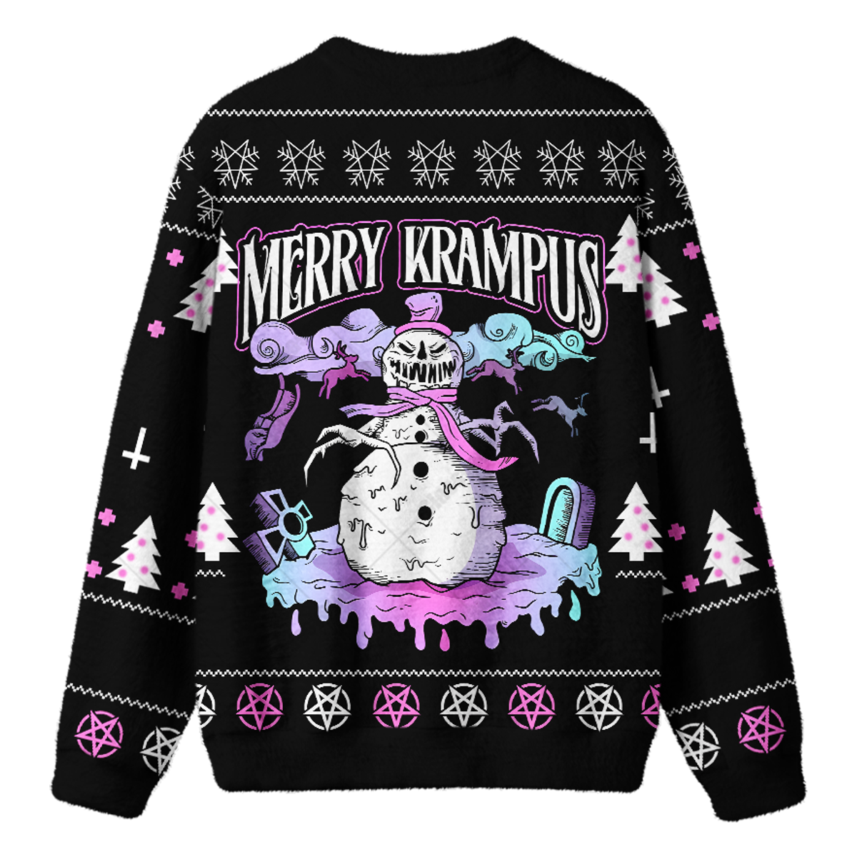MERRY KRAMPUS UGLY CHRISTMAS SWEATSHIRT — image 2