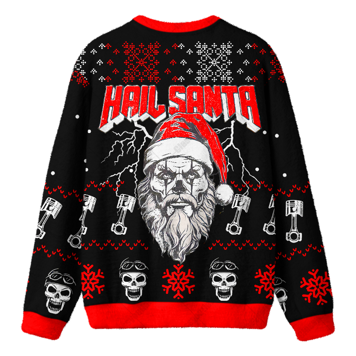 HAIL SANTA UGLY CHRISTMAS SWEATSHIRT — image 2
