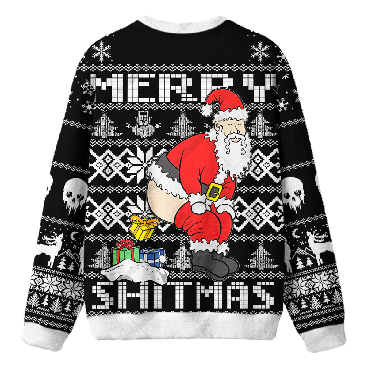 MERRY SHITMAS UGLY CHRISTMAS SWEATSHIRT — image 2