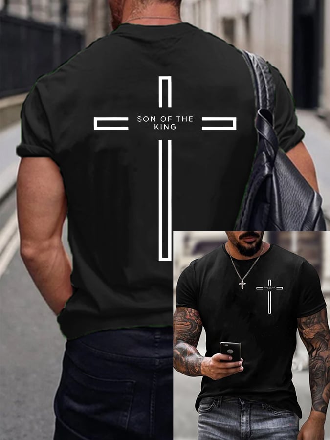 Men's Son of The King Printed Casual T-Shirt