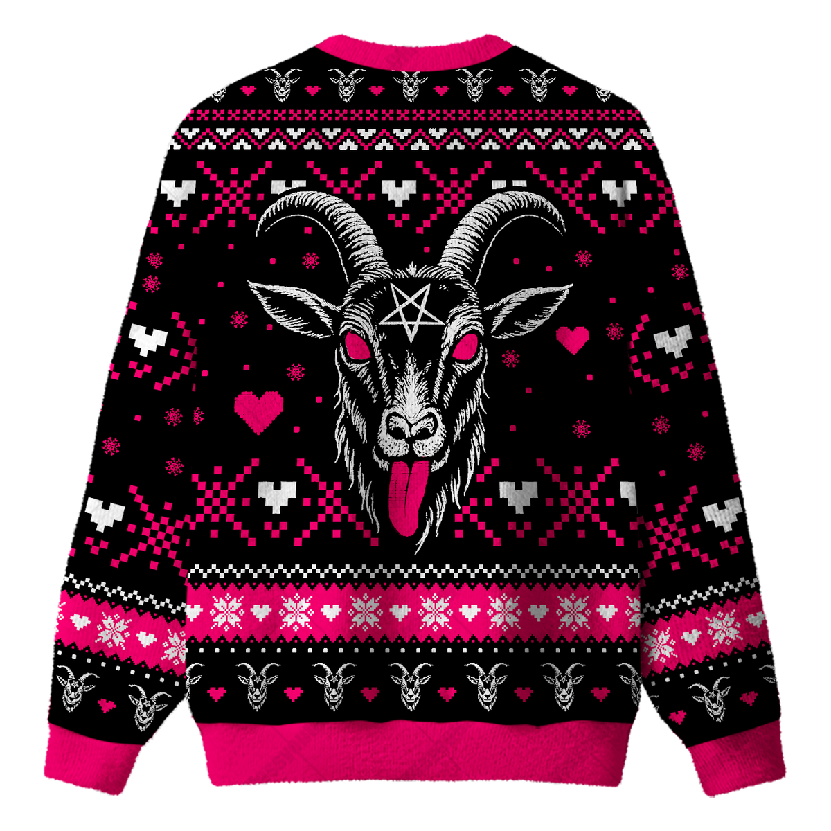 DARK GOAT DEMON UGLY CHRISTMAS SWEATSHIRT — image 2