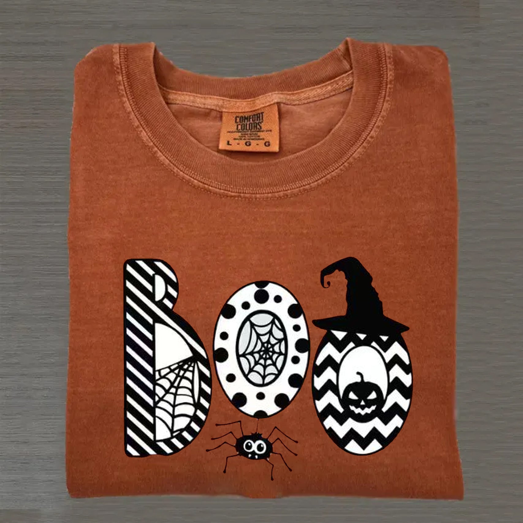 Comfort Colors Halloween Boo T-Shirt