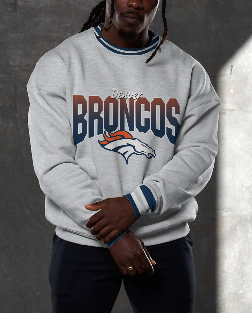 Denver Broncos 3D Limited Edition Crew Neck sweatshirt