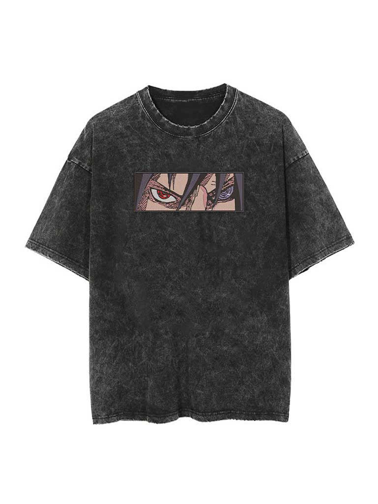 Sasuke Eyes Embroidery Tee