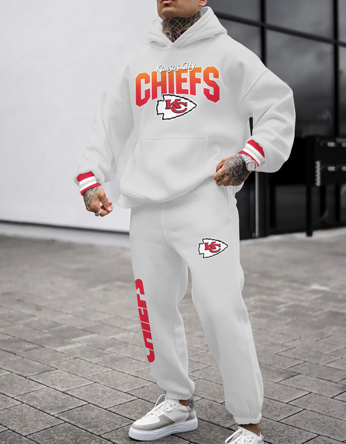 Kansas City Chiefs 3D Printed Pullover Hoodie And Sweatpant 2pcs Tracksuits