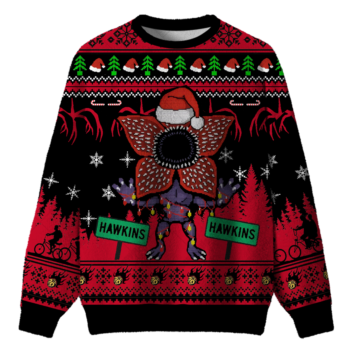 CHRISTMAS DEMOGORGON UGLY CHRISTMAS SWEATSHIRT — image 1