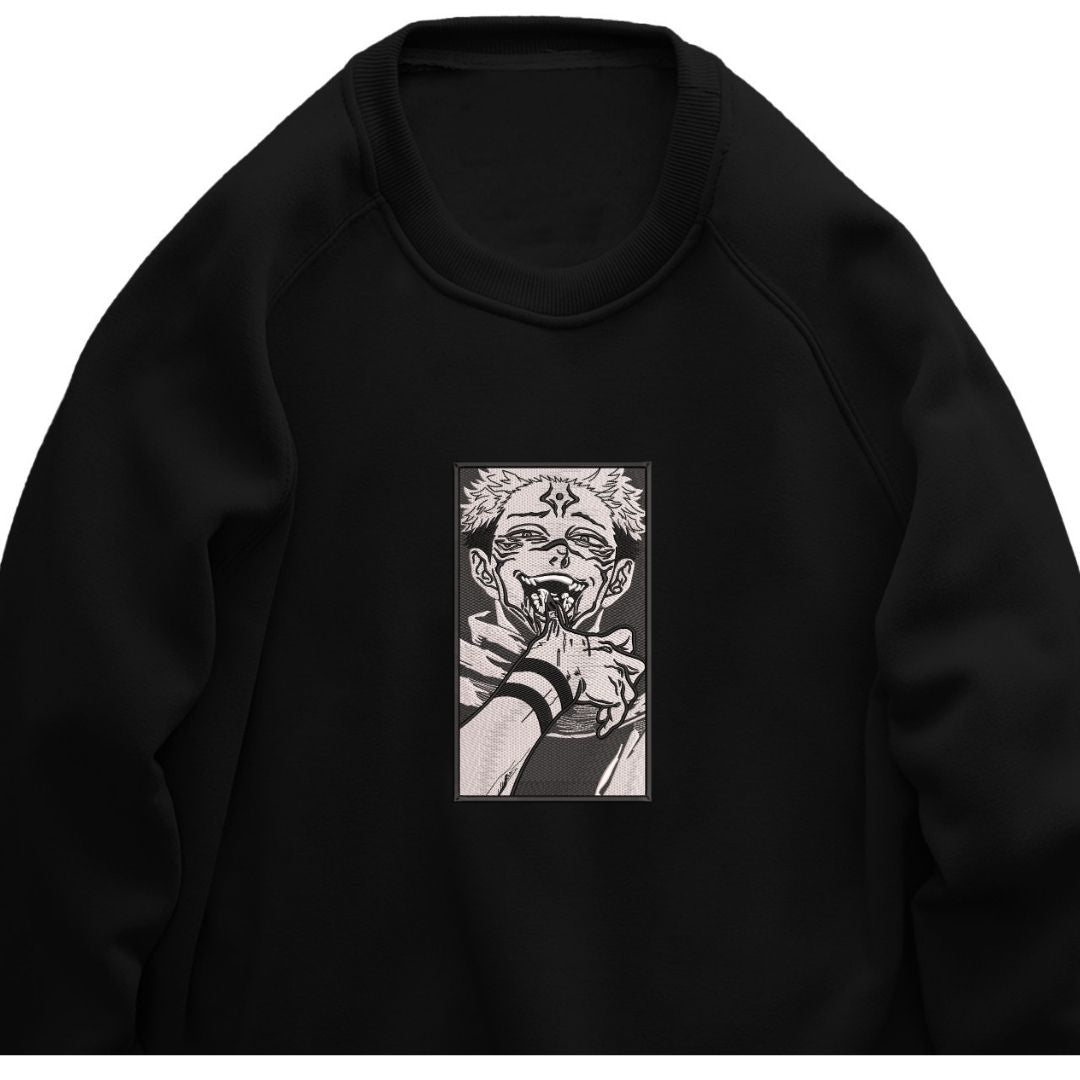 Sukuna jujutsu kaisen Embroidered Sweater