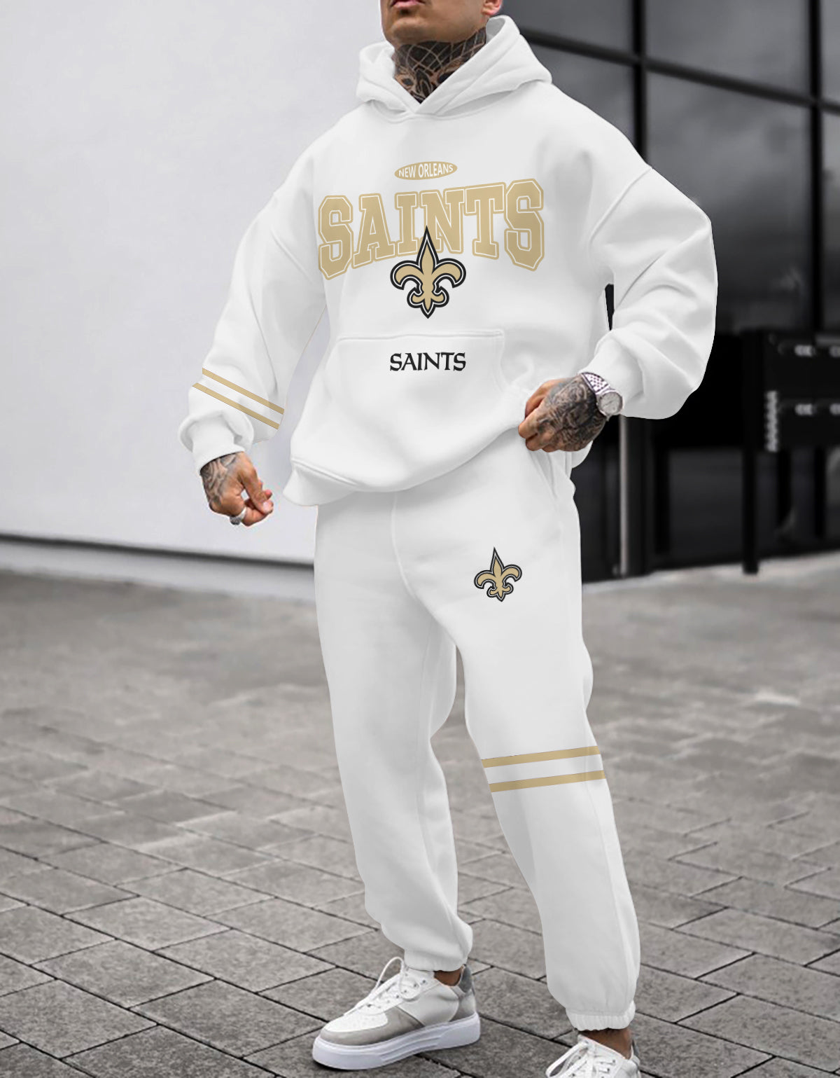 New Orleans Saints 3D Printed Pullover Hoodie And Sweatpant 2pcs Tracksuits