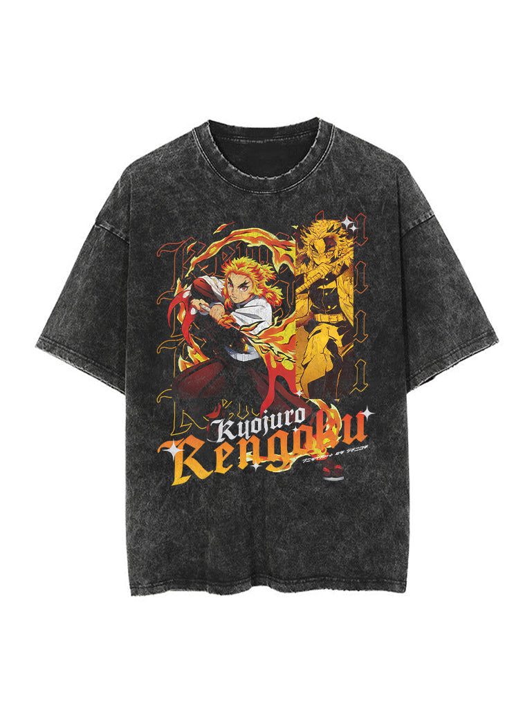 Kyojuro Rengoku Vintage Tee