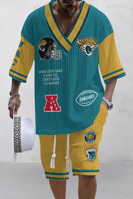 Jacksonville Jaguars 
Limited Edition Top And Shorts Two-Piece Suits