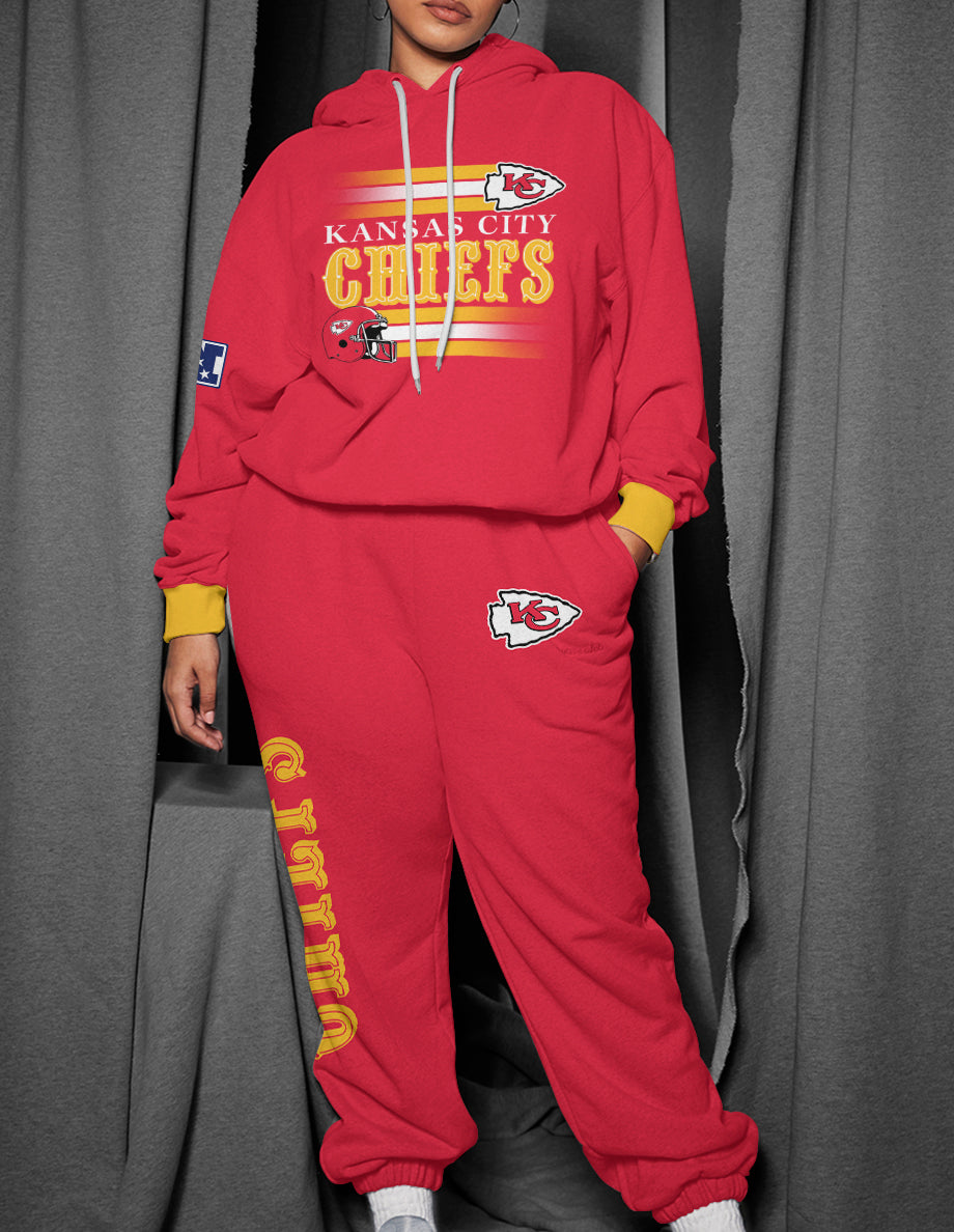 Kansas City Chiefs 3D Printed Pullover Hoodie And Sweatpant 2pcs Tracksuits