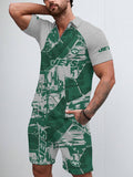 New York Jets Limited Edition ZIP Polo Shirt And Shorts Two-Piece Suits