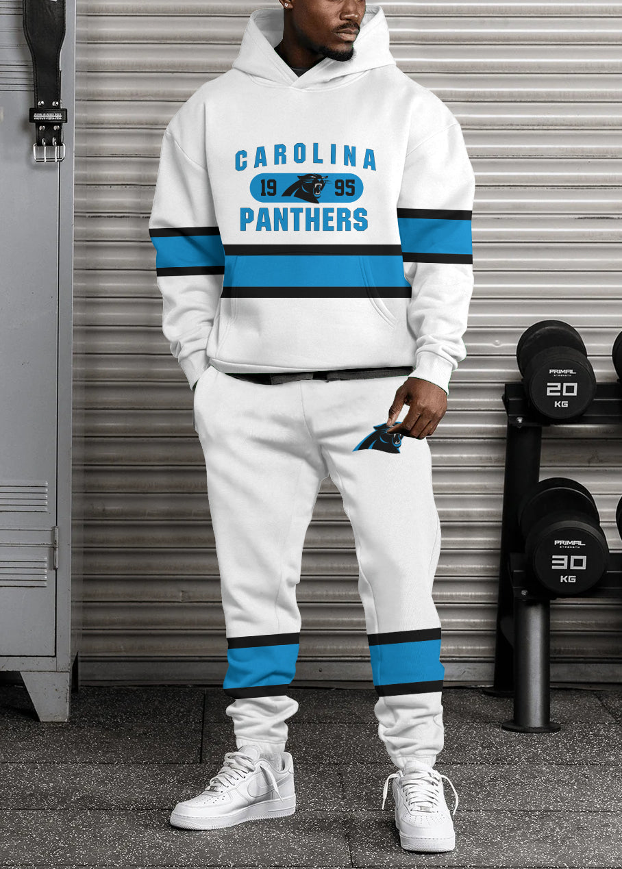 Carolina Panthers 3D Printed Pullover Hoodie And Sweatpant 2pcs Tracksuits