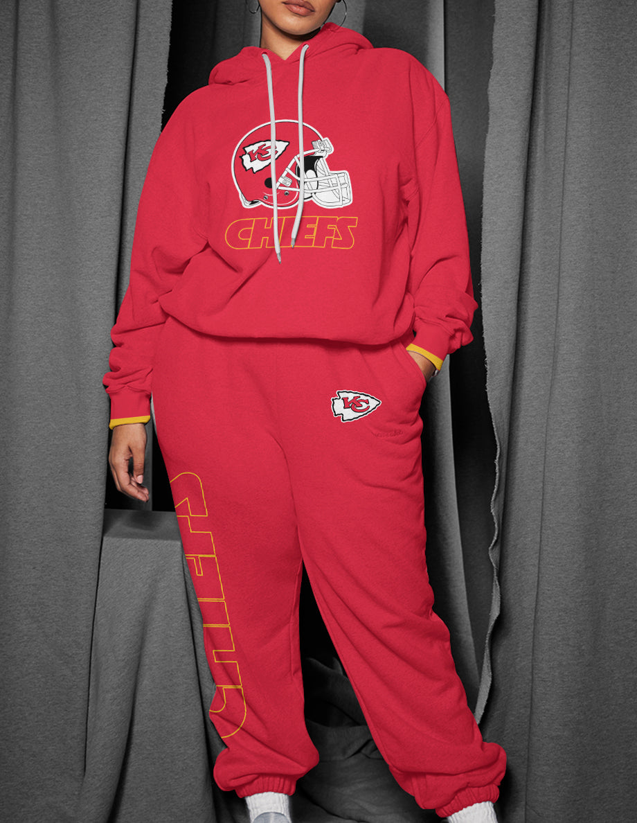 Kansas City Chiefs 3D Printed Pullover Hoodie And Sweatpant 2pcs Tracksuits