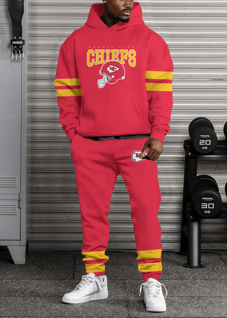 Kansas City Chiefs 3D Printed Pullover Hoodie And Sweatpant 2pcs Tracksuits
