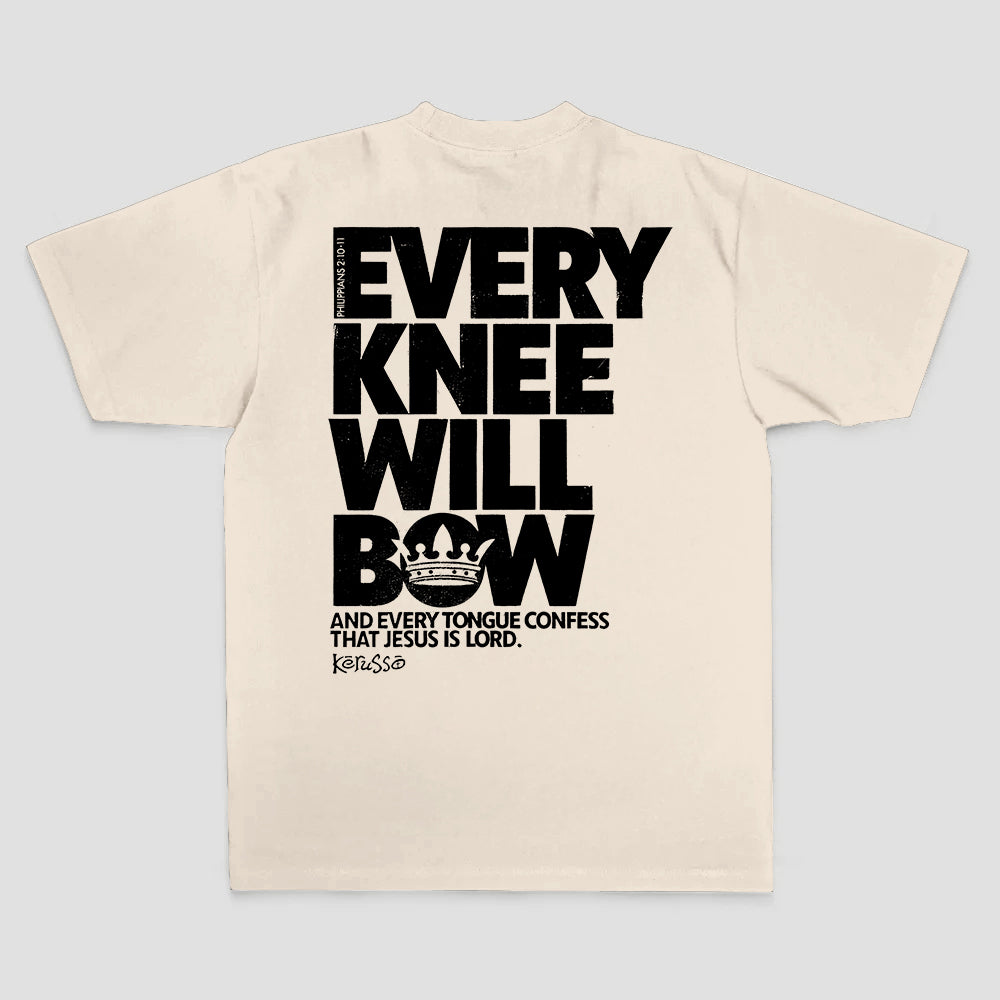 Every Knee Will Bow Printed Men's T-Shirt