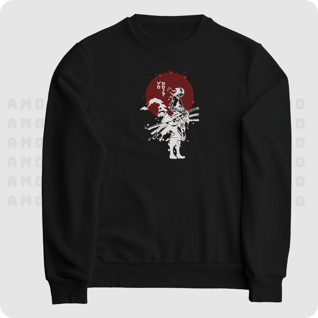 Roronoa Zoro One Piece Anime Embroidered Sweater