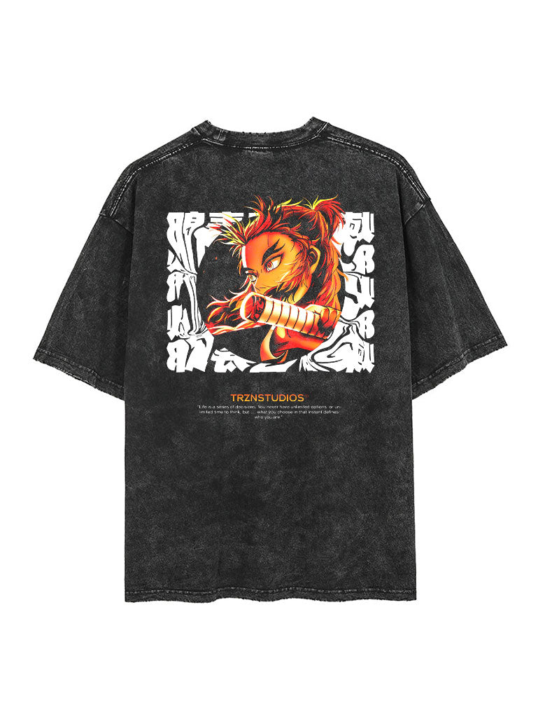 Rengoku 2-Sided Vintage Tee