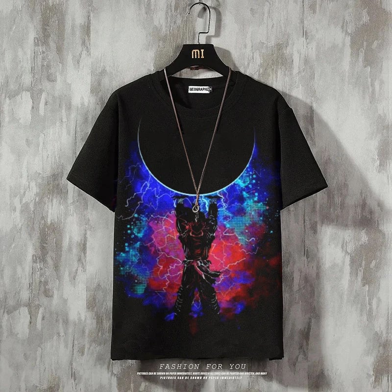 Men's Fashion Print Casual Short Sleeve T-Shirt