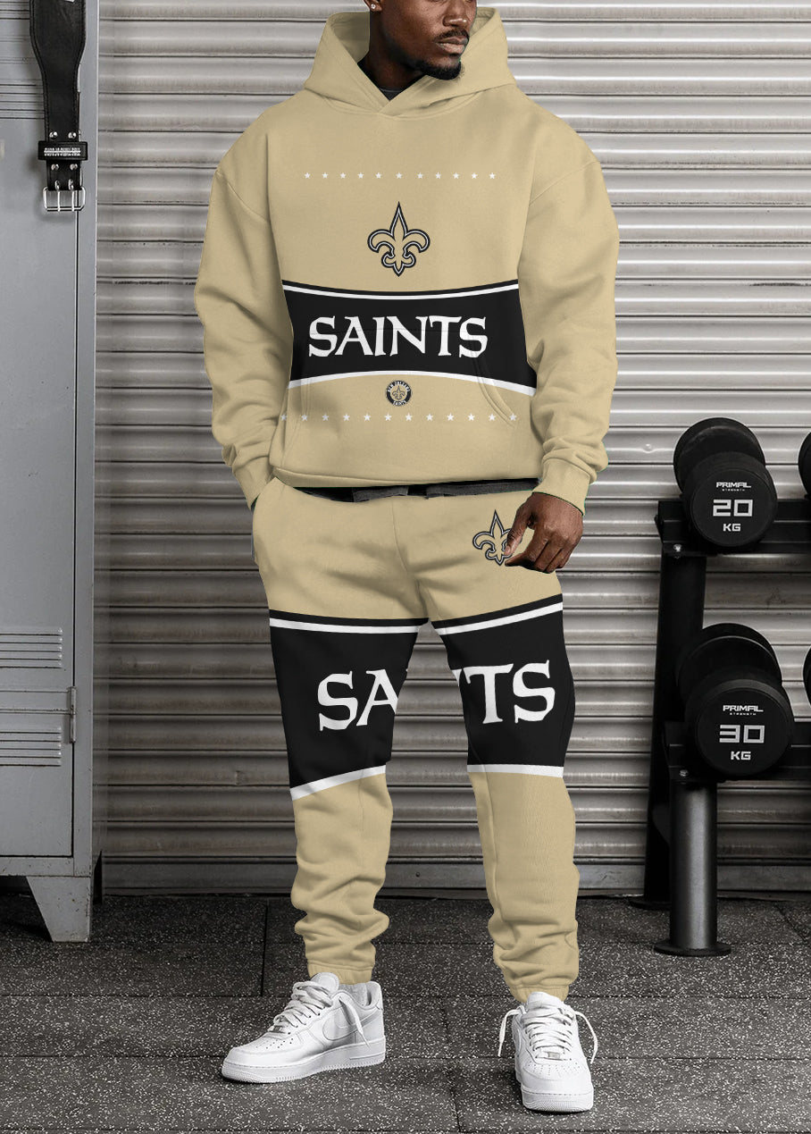 New Orleans Saints 3D Printed Pullover Hoodie And Sweatpant 2pcs Tracksuits