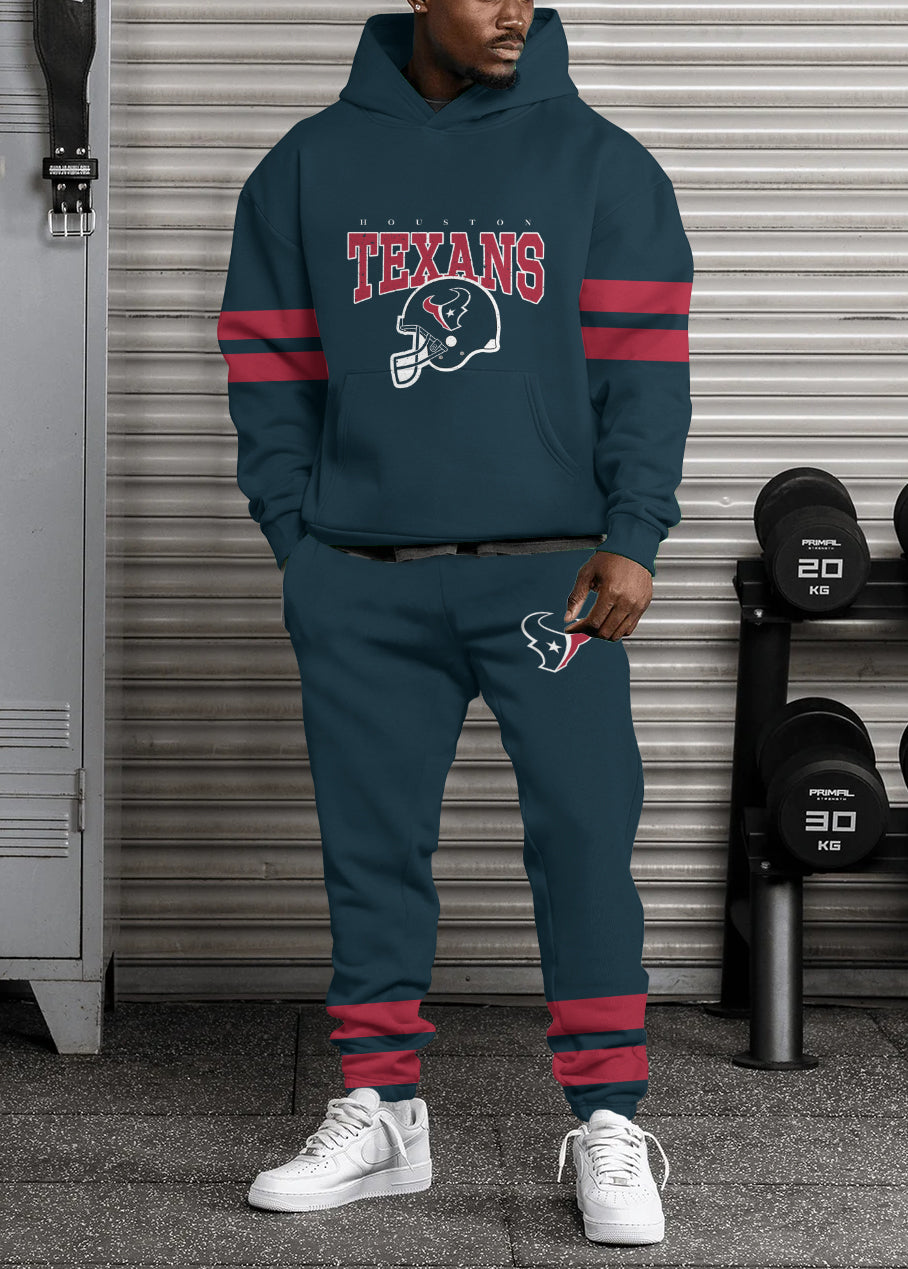 Houston Texans 3D Printed Pullover Hoodie And Sweatpant 2pcs Tracksuits