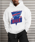 Buffalo Bills Printed Hooded Pocket Pullover Hoodie