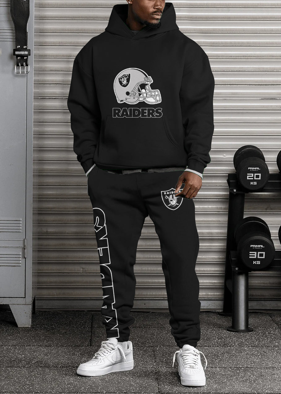 Las Vegas Raiders 3D Printed Pullover Hoodie And Sweatpant 2pcs Tracksuits