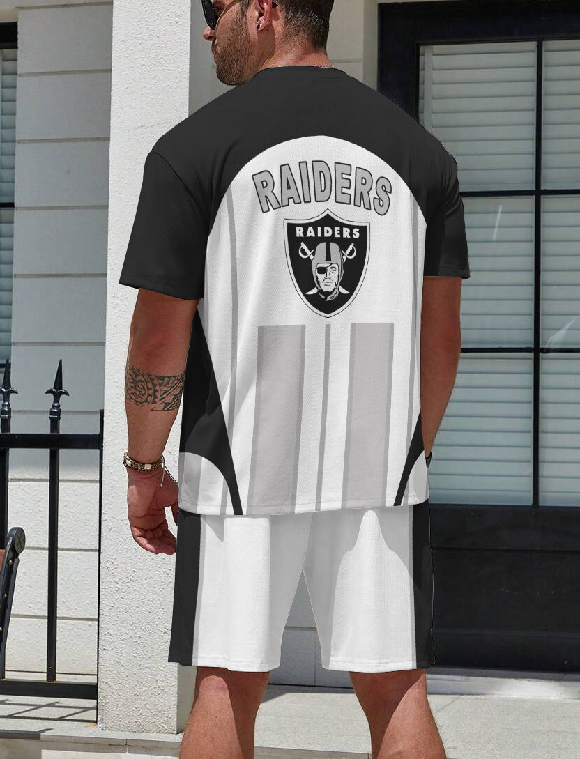 Las Vegas Raiders  Limited Edition Top And Shorts Two-Piece Suits