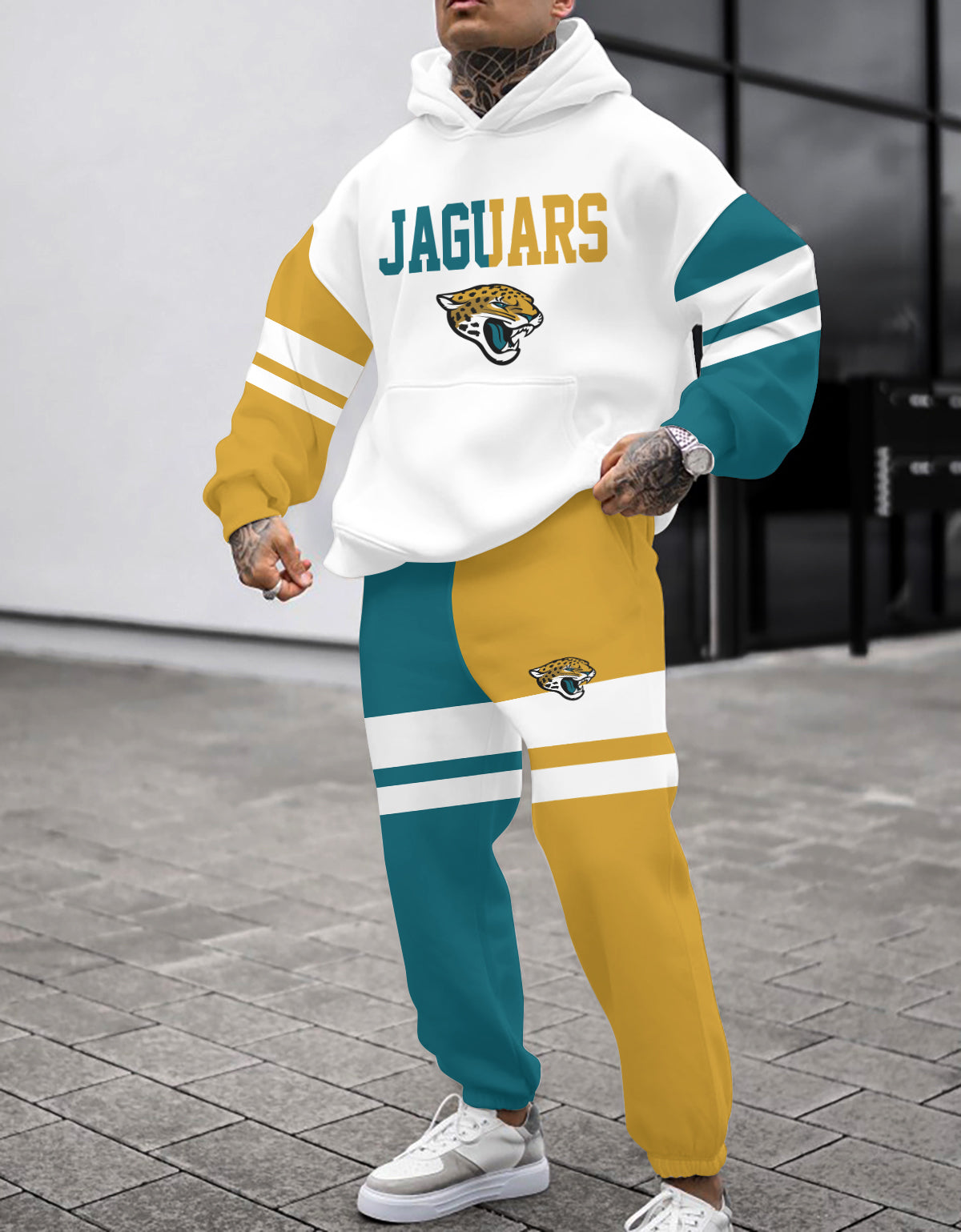 Jacksonville Jaguars 3D Printed Pullover Hoodie And Sweatpant 2pcs Tracksuits