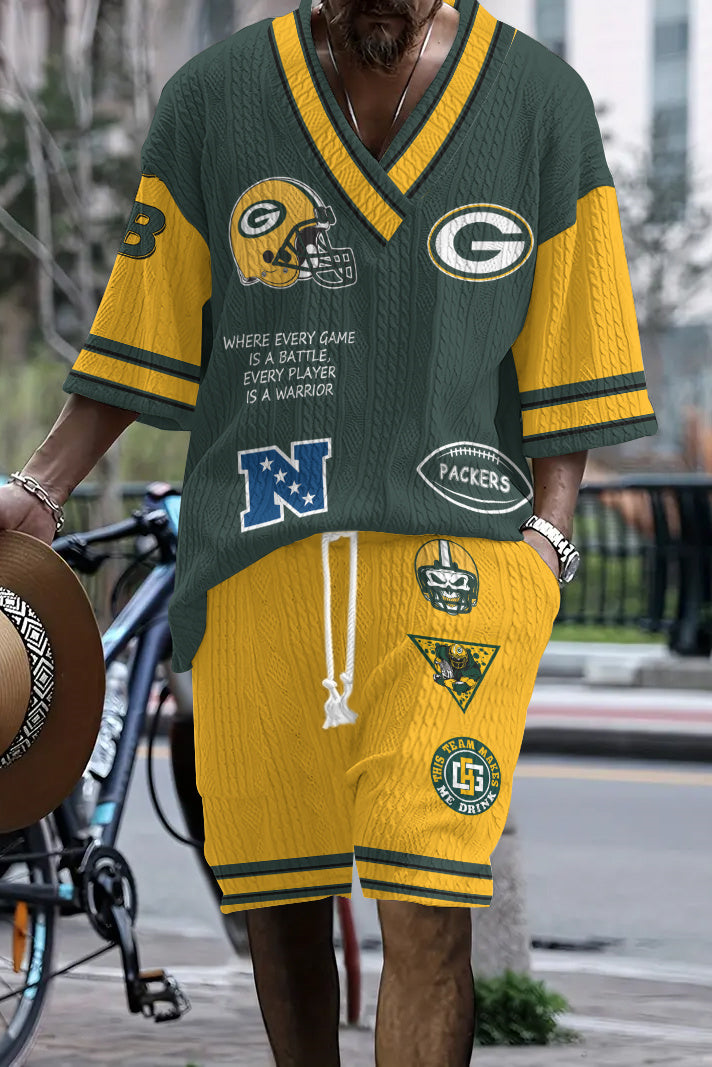 Green Bay Packers
 Limited Edition Top And Shorts Two-Piece Suits