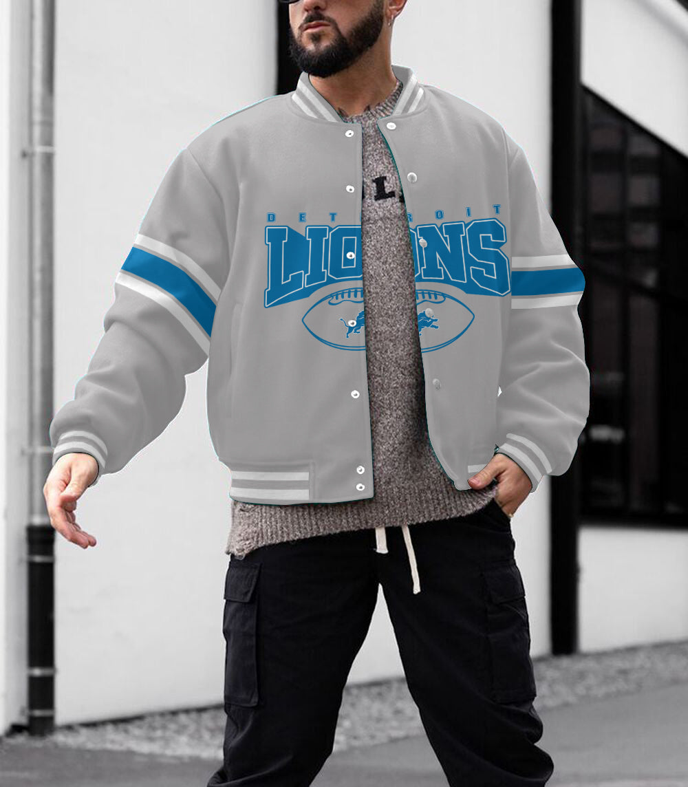 Detroit Lions Men's Limited Edition Full-Snap Casual Jacket