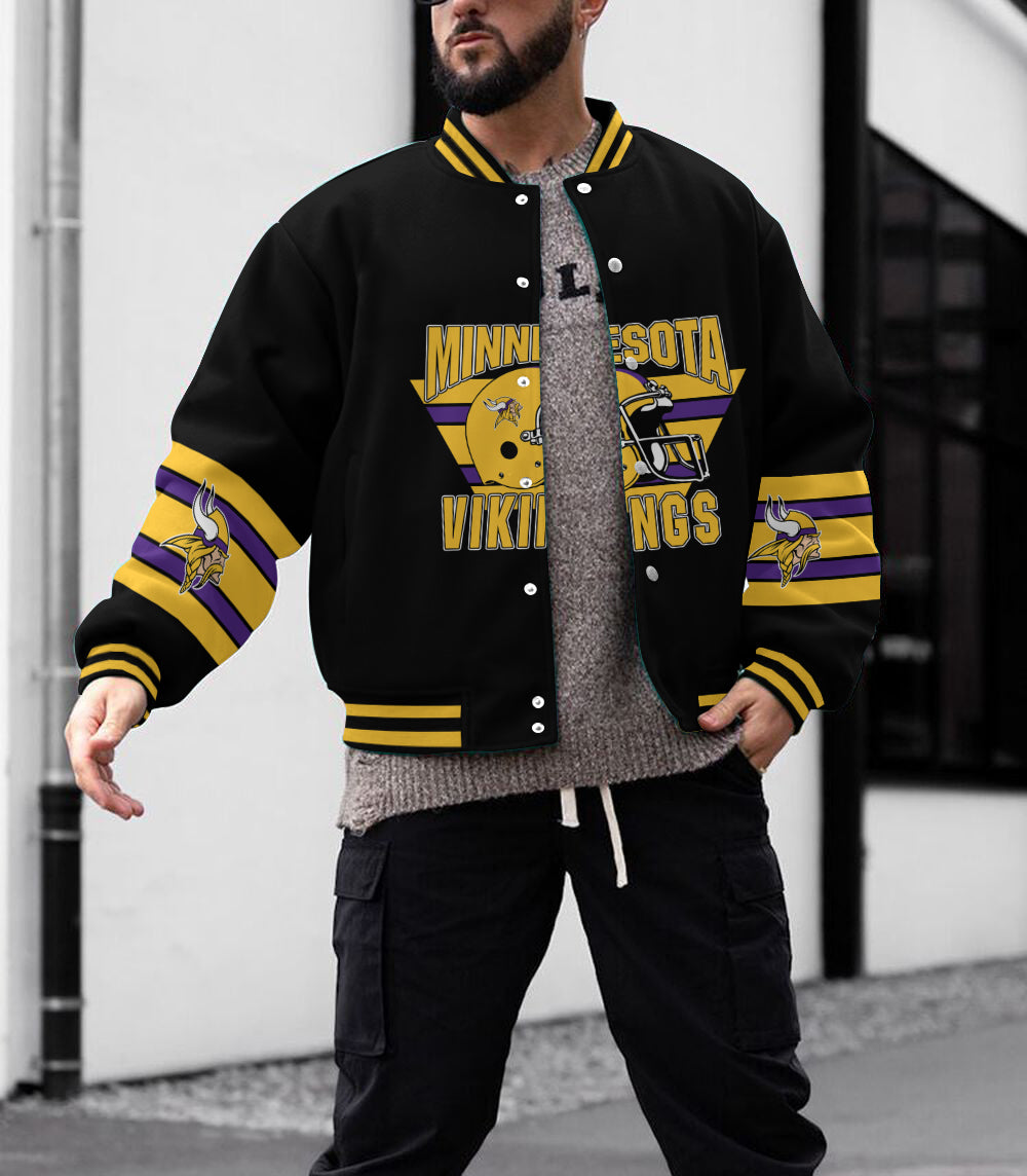 Minnesota Vikings  Men's Limited Edition Full-Snap Casual Jacket