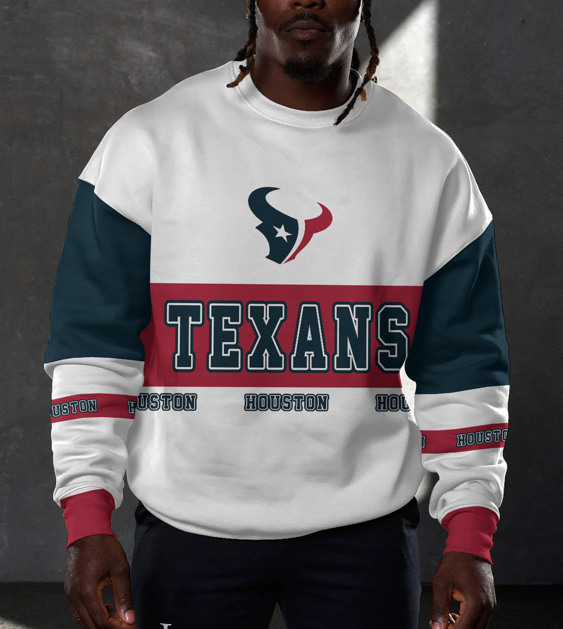 Houston Texans 3D Limited Edition Crew Neck sweatshirt