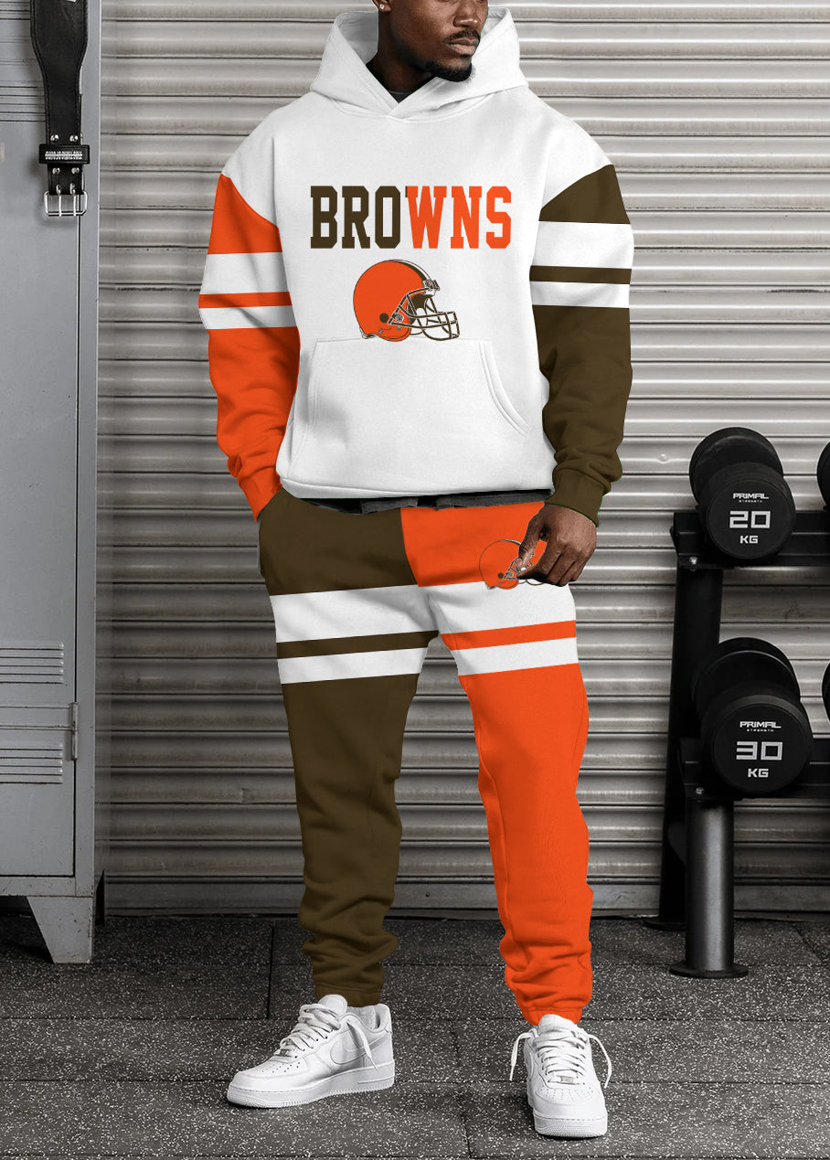 Cleveland Browns 3D Printed Pullover Hoodie And Sweatpant 2pcs Tracksuits