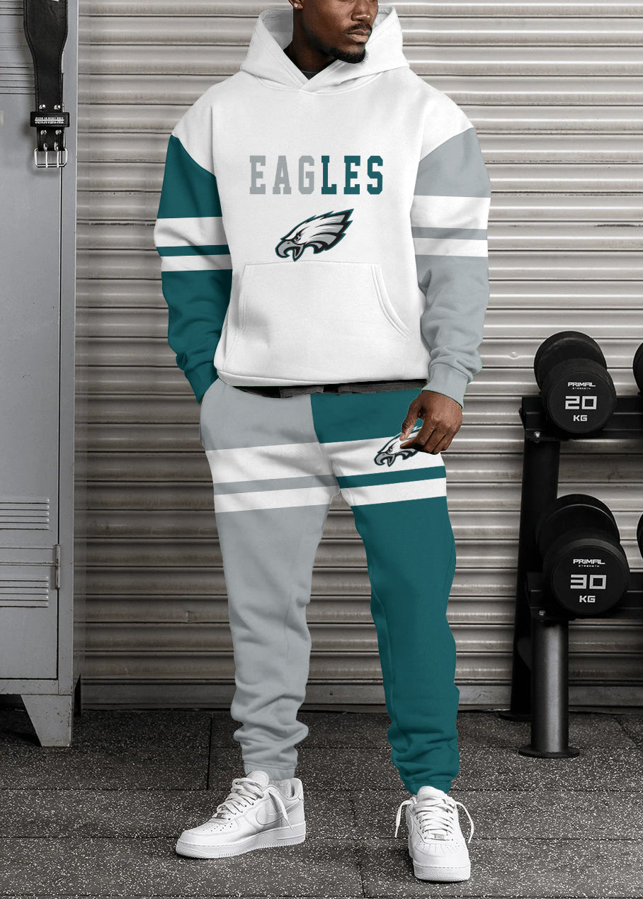 Philadelphia Eagles 3D Printed Pullover Hoodie And Sweatpant 2pcs Tracksuits