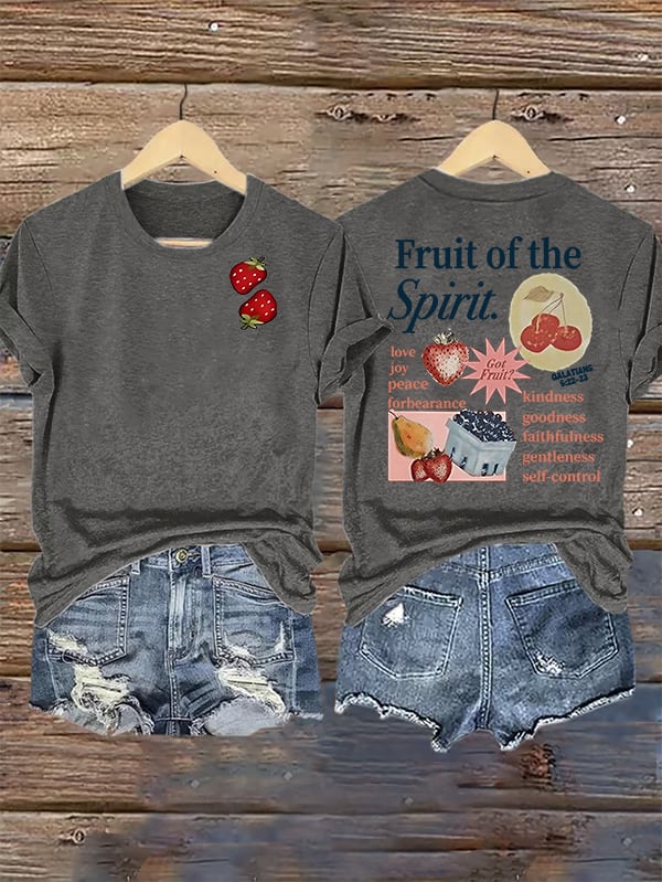 Women's  Fruit of the Spirit Print T-Shirt
