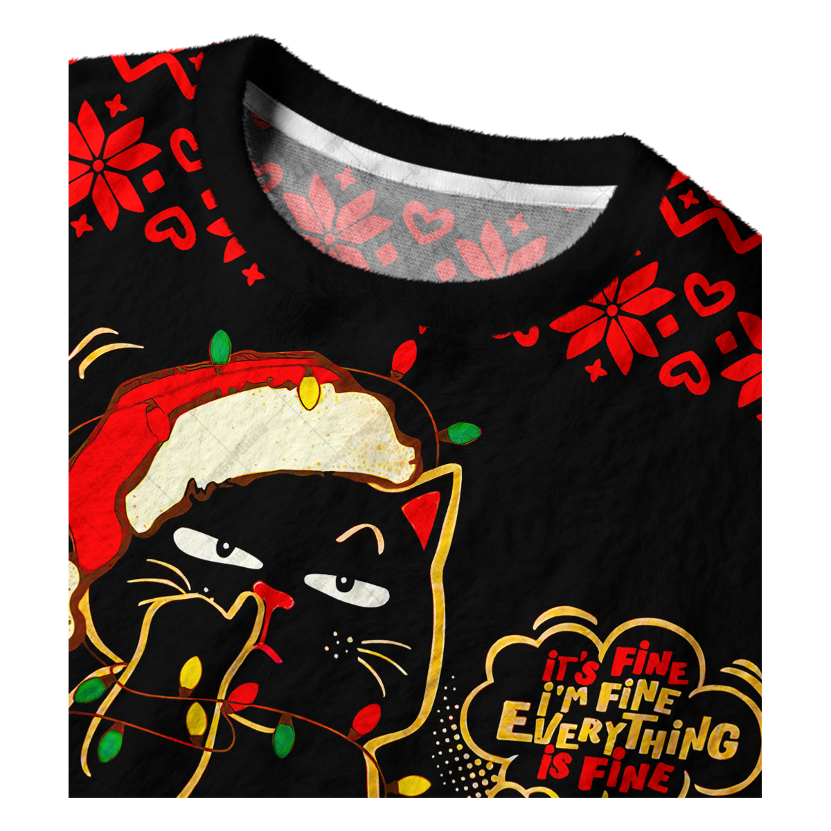 IT'M FINE UGLY CHRISTMAS SWEATSHIRT — image 3