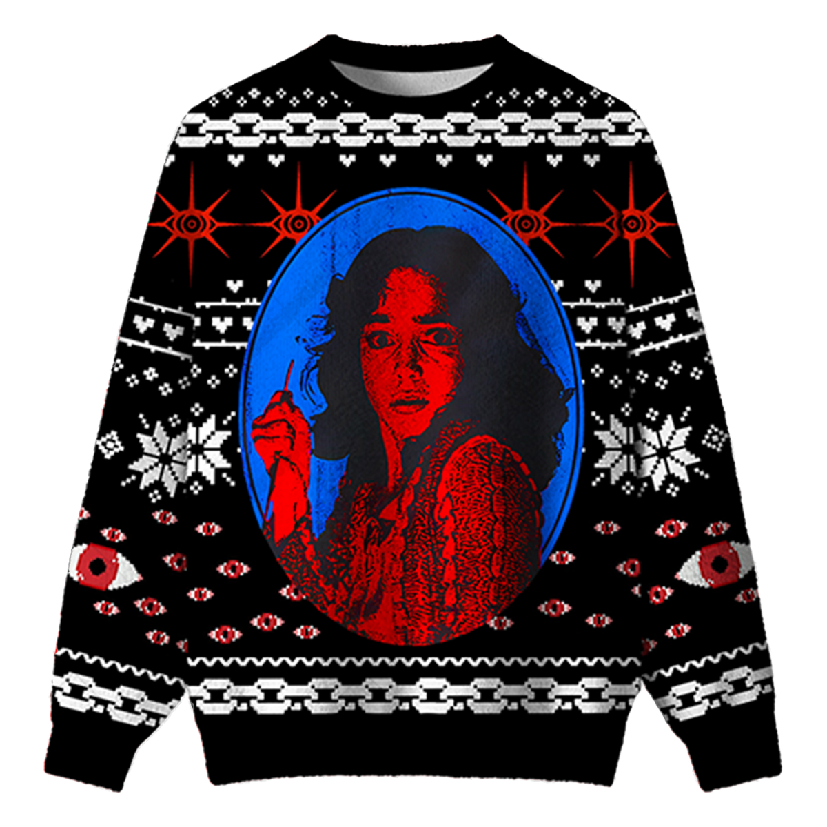 EYE OF SUSPIRIA UGLY CHRISTMAS SWEATSHIRT — image 1