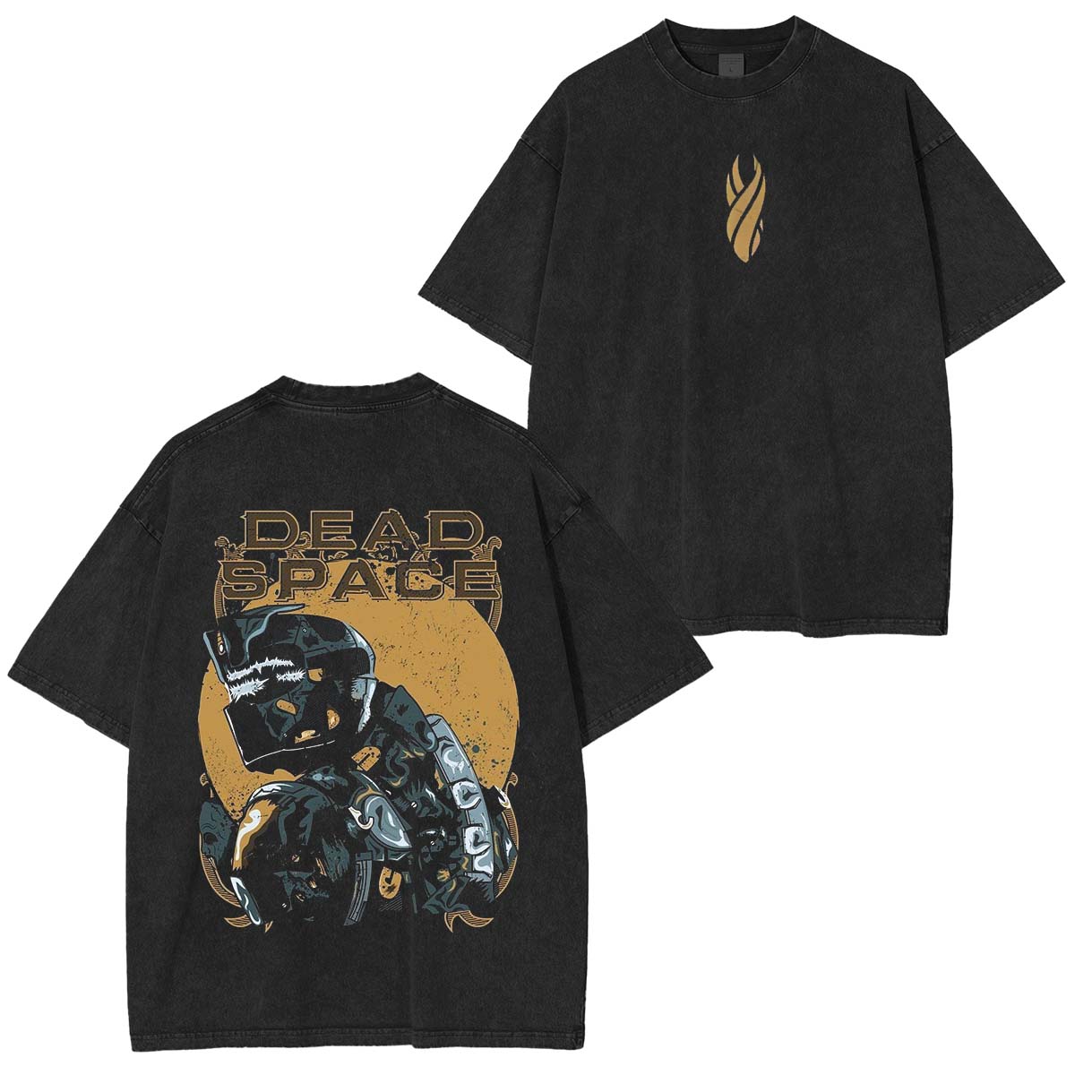 Cosplay Dead Space Isaac Clark Vintage Unisex Washed T-shirt