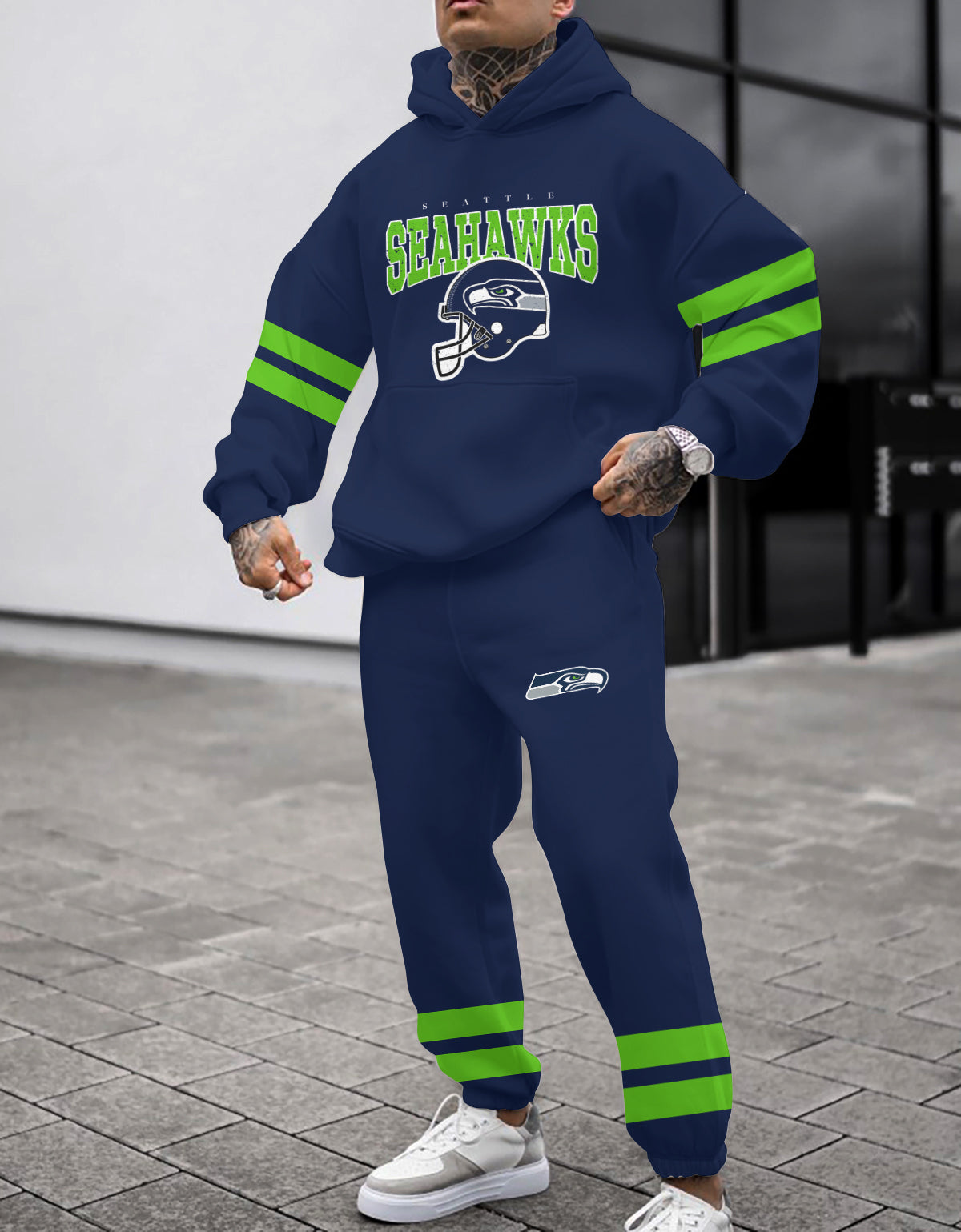 Seattle Seahawks 3D Printed Pullover Hoodie And Sweatpant 2pcs Tracksuits